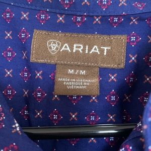 navy blue ariat button down